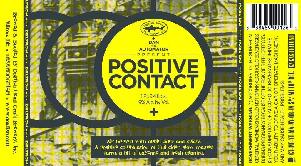Dogfish Head Positive Contact Label