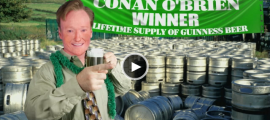 Conan O'Brien Visit Guinness Brewery