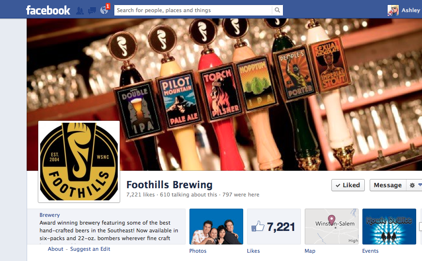 Foothills Brewing Facebook